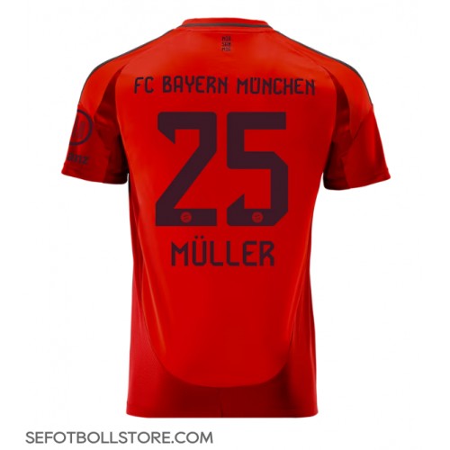 Bayern Munich Thomas Muller #25 Replika Hemmatröja 2024-25 Kortärmad